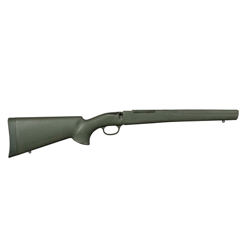 Le HOGUE Howa Short Action en synthétique vert est léger, durable et offre une prise ergonomique, parfait pour la précision et le tir dans toutes les conditions.